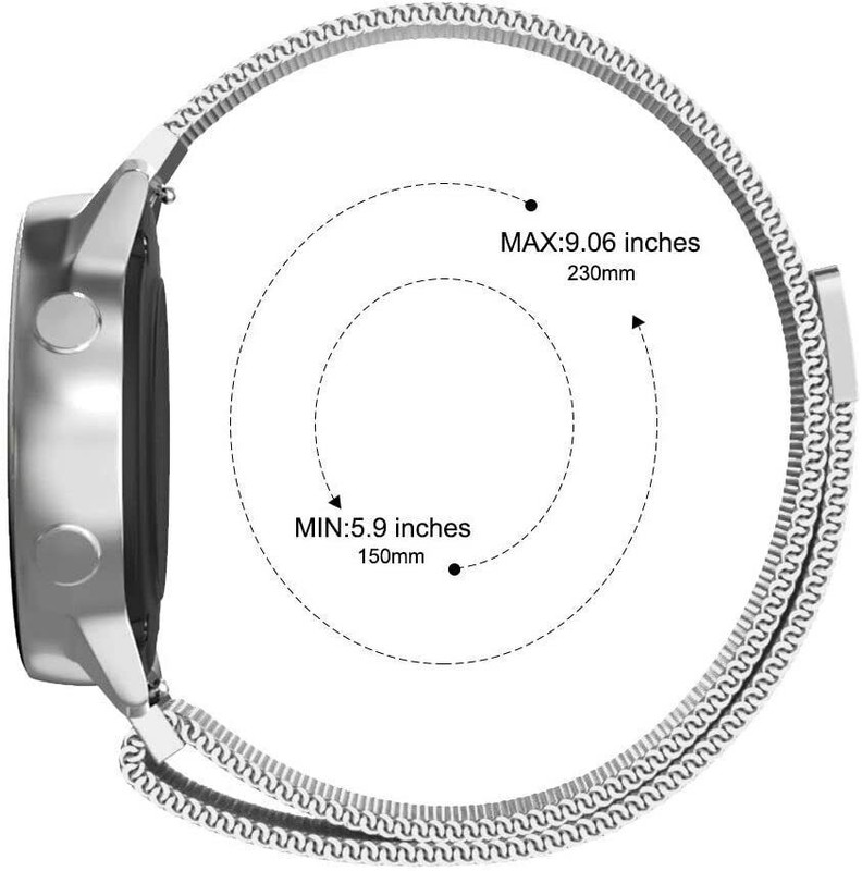 18/20/22mm Magnetic Milanese Watch Band Universal Steel Loop Smart Wrist Strap gallery
