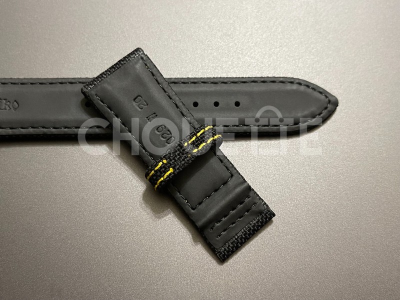 OEM Grand Seiko SBGV243, 9F82-0AL0 20mm Black Nylon Band with GS Band Steel Loop gallery
