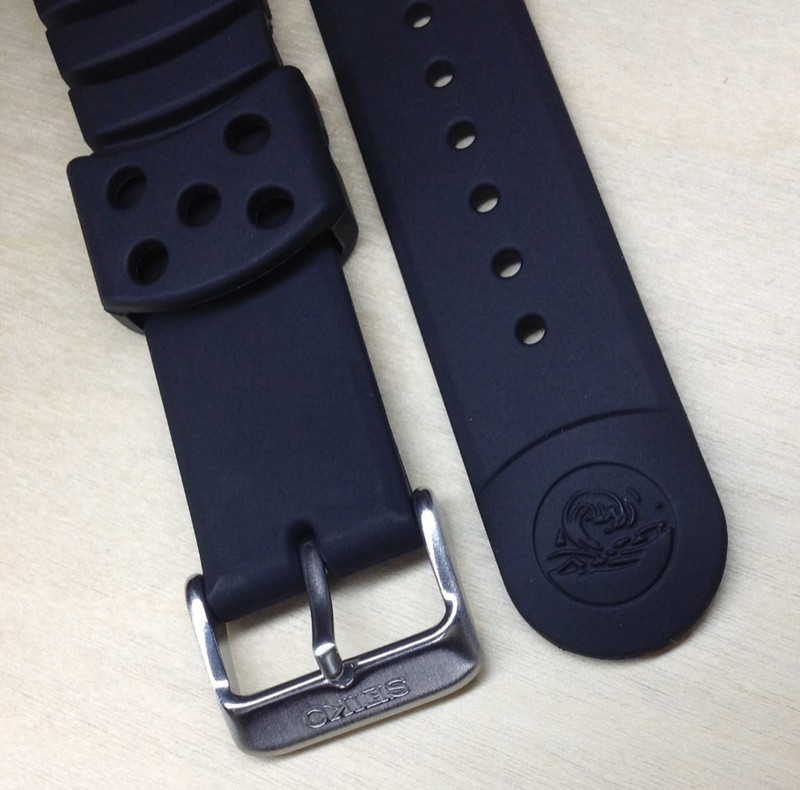 Genuine Seiko 20mm Rubber Strap 4KR3JZR. 7N36-0AF0 SHC067P1 SHC063P1 gallery