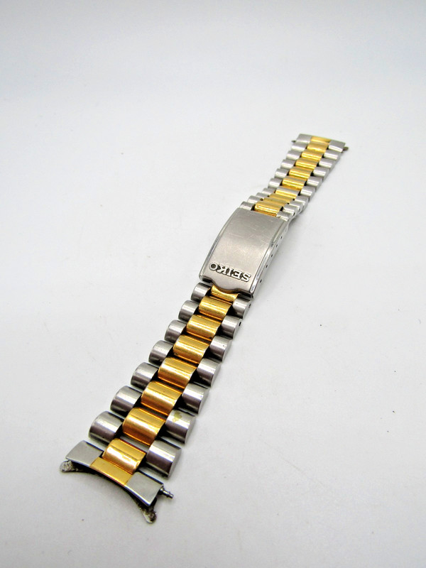 Vintage Geniune Seiko 20mm Watch Band Bracelet B S1003-I for SQ 5Y23-8A60 Gold