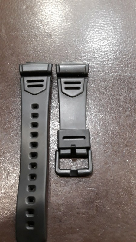 CASIO RESINA NERA 425 P1 Orologio Cinturino Nero Fibbia in Plastica 16MM...