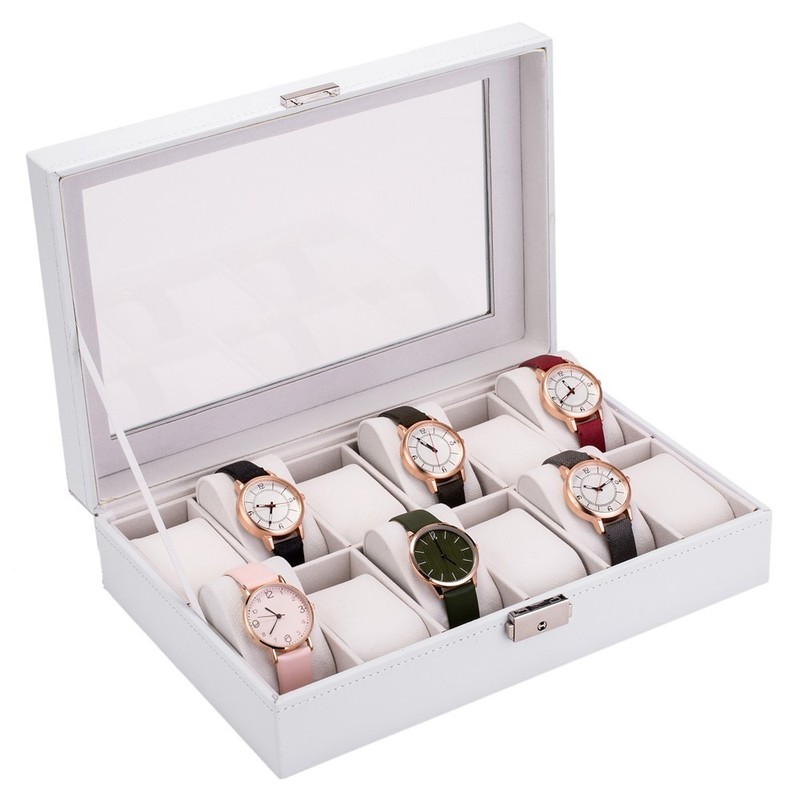 12-bit upgraded watch box – white – DY0111