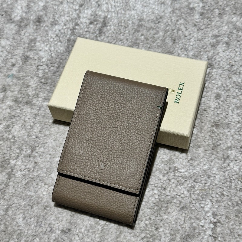 Authentic Rolex Taupe Leather Watch Case Travel Pouch – VIP Gift