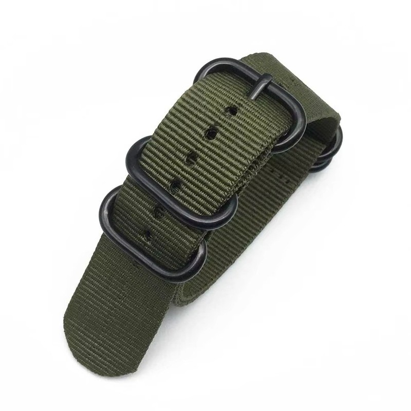 18mm 20mm 22mm Durable Military Woven Nylon Wrist Watch Band Quick Release Strap