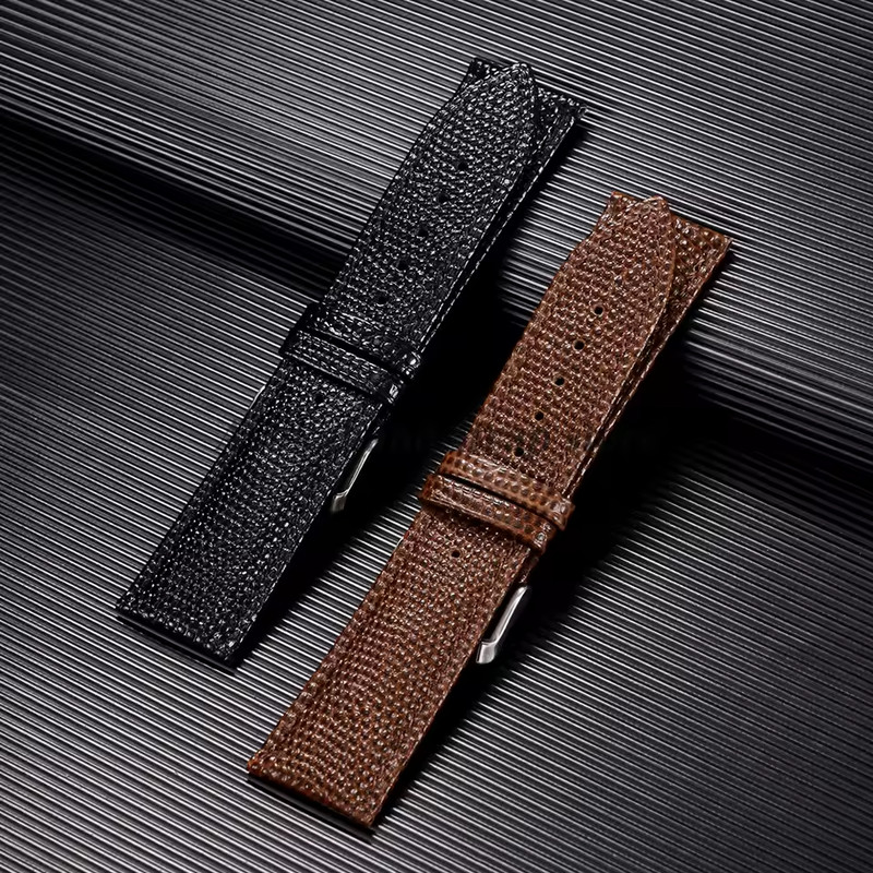 Cowhide Lizard Leather Watch Strap 14mm 15mm 16mm 18mm 19mm 20mm 21mm 22mm gallery