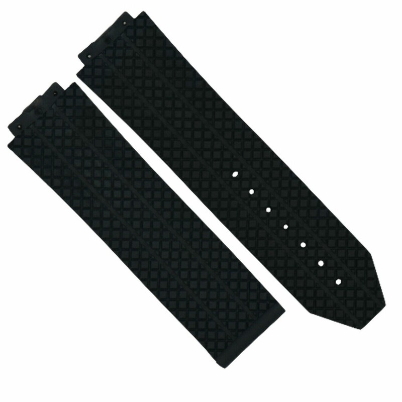 24-25MM RUBBER WATCH STRAP BAND FOR HUBLOT FUSION BIG BANG 44-44.5-45MM CERAMIC gallery