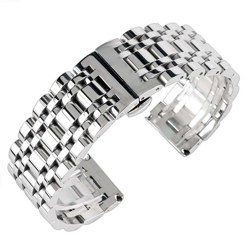 New Men’s High Quality 316L Stainless Steel Watch Strap Band 16mm 18mm 20mm 22mm