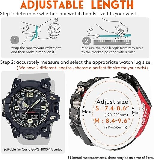 Casio G-Shock GWG-1000 Watch Band Nylon Strap Rugged Sport Replacement gallery