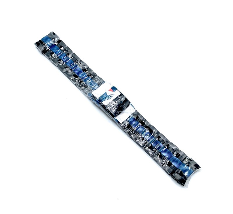 New Invicta Bolt 15269 26mm Stainless Steel / Black & Blue Ion Plated Watch Band