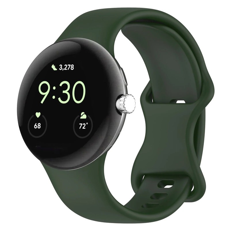 Silicone Strap for Google Pixel Watch 1 2 3 4 41/45mm Replacement Band