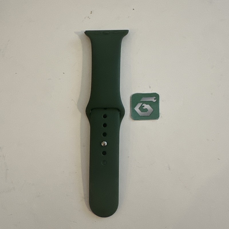 Apple Watch Sport Band 45mm (42/44/46/49) Genuine OEM Clover Green S/M Used