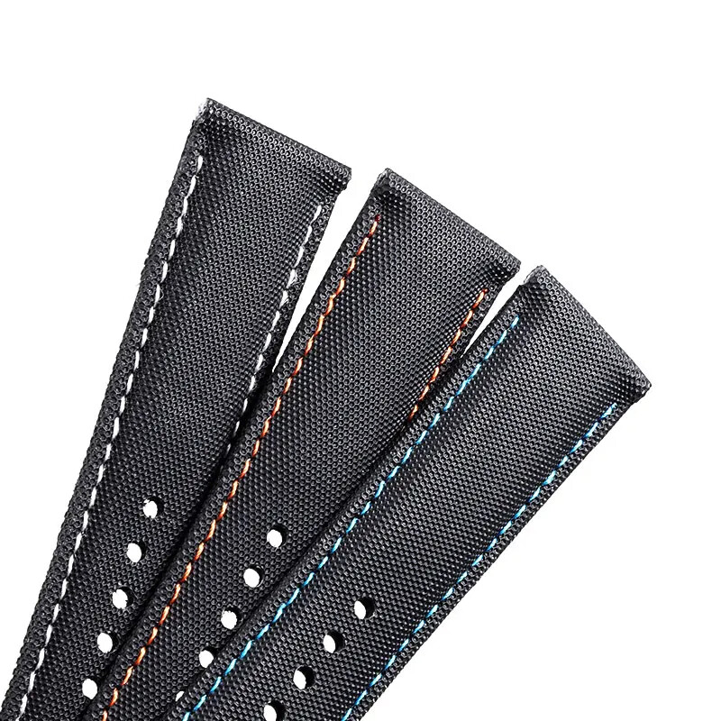Nylon Leather Canvas Fabric Watchband for TAG Heuer Watch Diving Sports Strap gallery