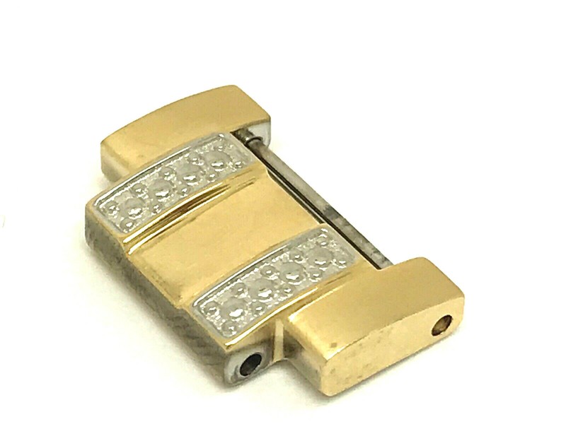 Bulova Model 98K107 Gold Tone Men’s Watch Extra Single Link 18mm (L1436)