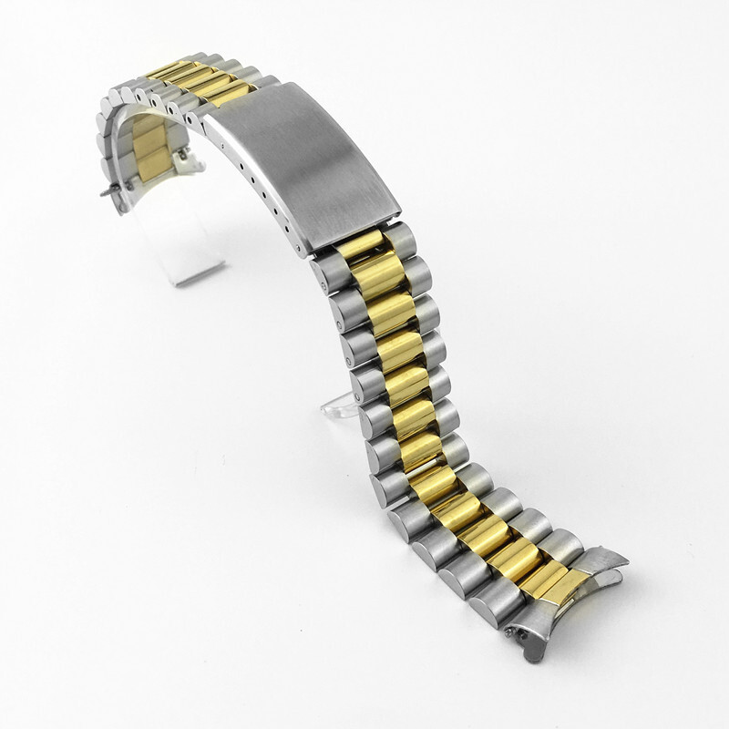 High Quality Solid Stainless Steel Watch Strap Band Arc 18mm 19mm 20mm 21mm 22mm gallery