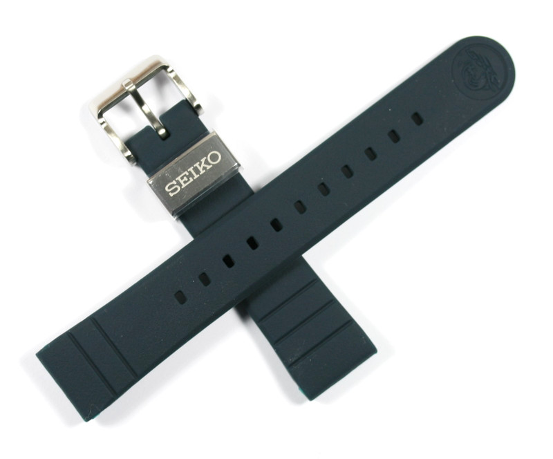 GENUINE SEIKO ‘HANSOU’ SILICONE 20MM BLUE WATCH STRAP LIGHTWEIGHT R03L017J0 NEW