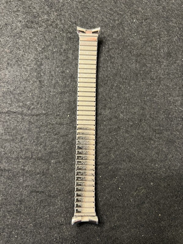 VTG Spiedel Men SS Watch Band, Curve End, Stretch, W- 11/16", L- 6", AA13, NOS gallery