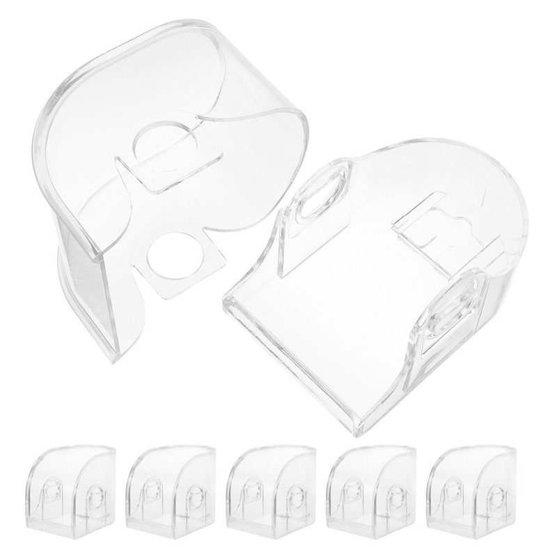 6Pcs Transparent Watch Organizer Display Case with Wall Mount for Home Use gallery