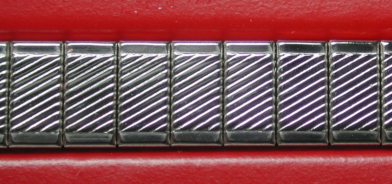 NOS Antique Vintage Speidel Twist-on Stainless Steel Womens 80R 3.5mm ends gallery