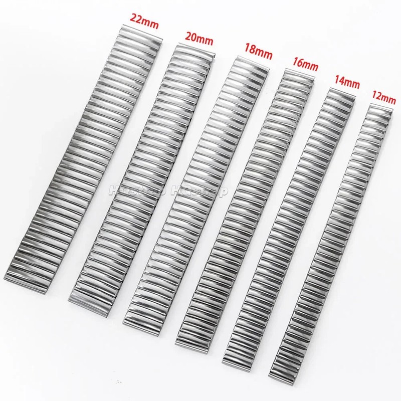 Stainless Steel Elastic Watchband 12mm 14mm 16mm 18mm 20mm 22mm Metal Stretch gallery
