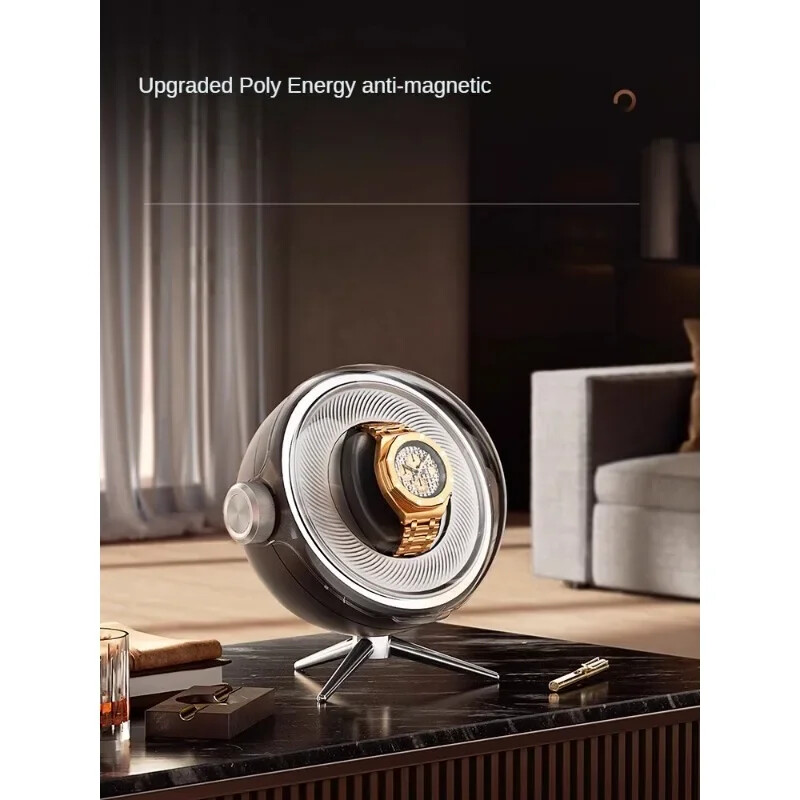 Luxury LED Watch Winder Automatic Mechanical Organizer Rotating Silent Display gallery