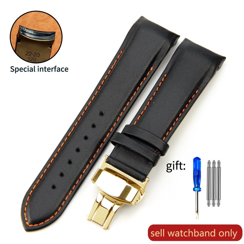 Genuine Leather Watch Band for Tissot COUTURIER T035 T035617 627 T035439 Buckle