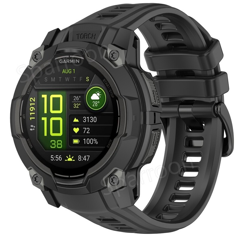 Sport Silicone Band Strap For Garmin Instinct 3 Solar instinct 3 Amoled 45/50mm gallery
