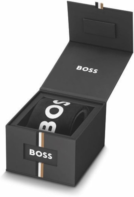 HUGO BOSS BLACK/WHITE SINGLE SLOT PRESENTATION WATCH BOX gallery