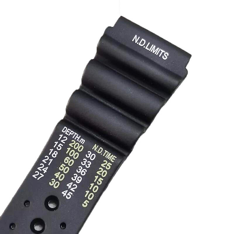 CASIO SEIKO COMPATBILE BLACK RUBBER DIVER WATCH STRAP SPORT BAND 20-22-24MM gallery