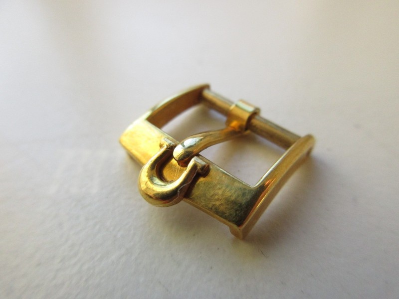 Omega 12 MM “old style” by AW plaque or G Swiss watch band buckle