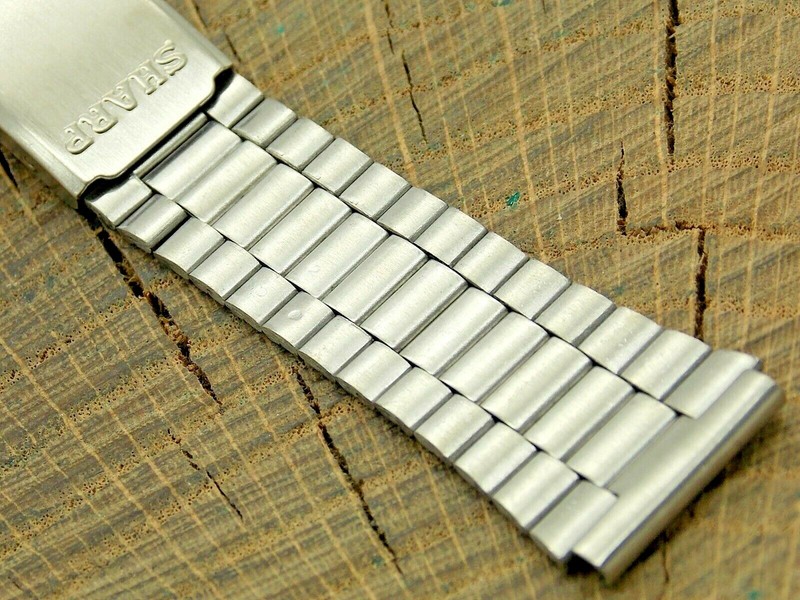 Sharp NOS Vintage Stainless Steel Deployment Clasp 18mm Men’s Unused Watch Band