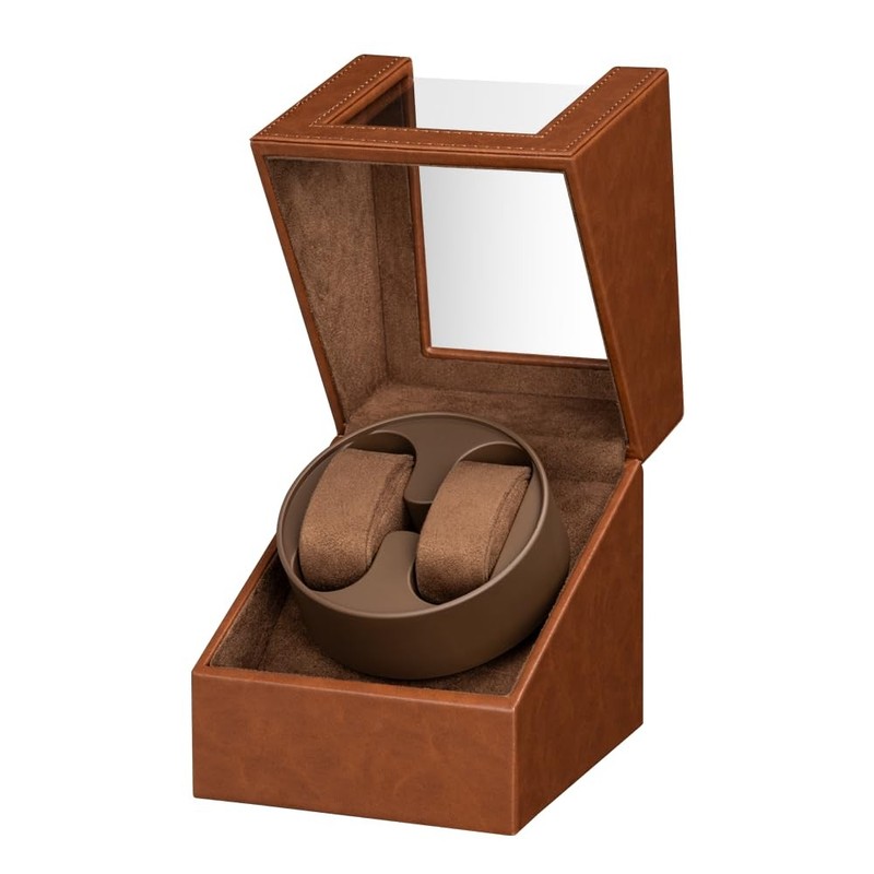 Automatic Watch Winder with Quiet Japanese Motor,AC Adapter or Battery Powere