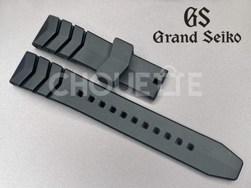 Grand Seiko Sport Quartz 9F SBGX339 / 9F61-0AM0 22mm Black Silicone Rubber Strap