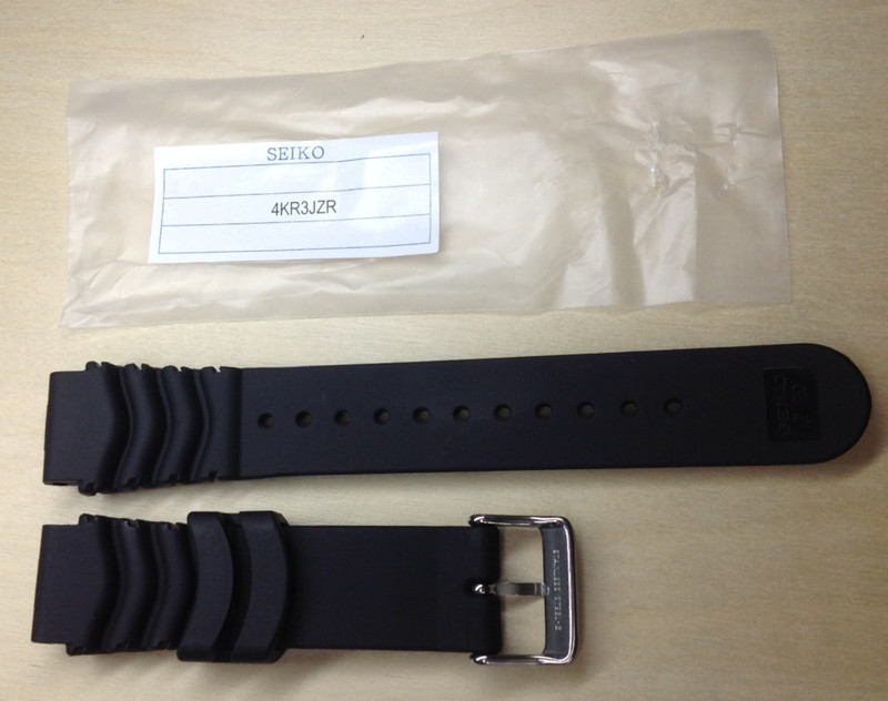 Genuine Seiko 20mm Rubber Strap 4KR3JZR. 7N36-0AF0 SHC067P1 SHC063P1 gallery
