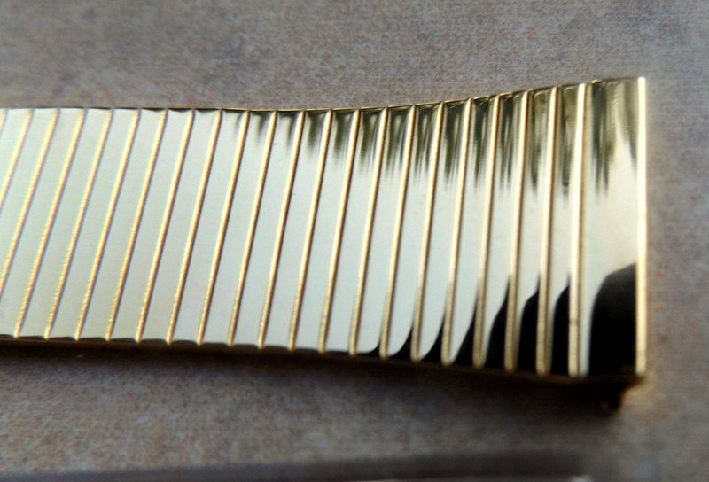 NEW NOS 18mm Speidel 1980s Yellow Gold Unused VTG Band STRAP gallery