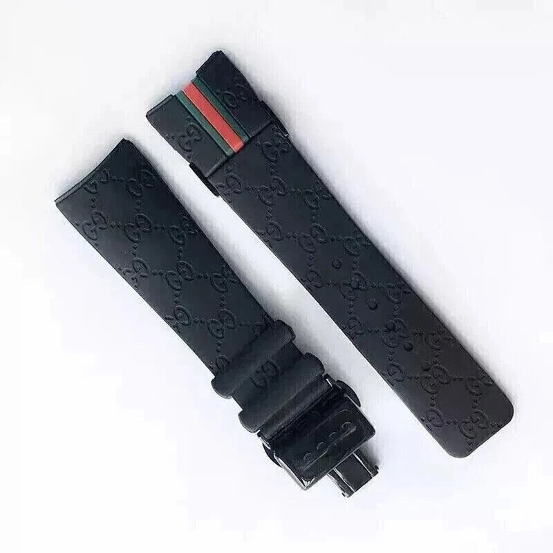 26mm Rubber replacement Watch Strap For I-Gucci Digital Men’s Watch YA114225