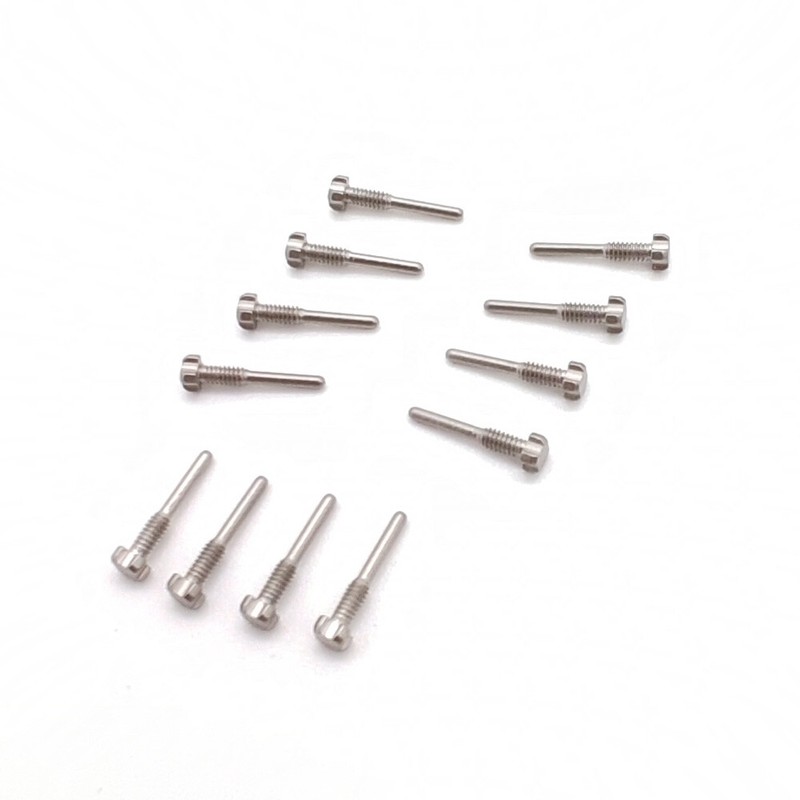 8 PCS 4 Star Silver Brushed Screws For Richard Mille Leather Rubber Band Strap