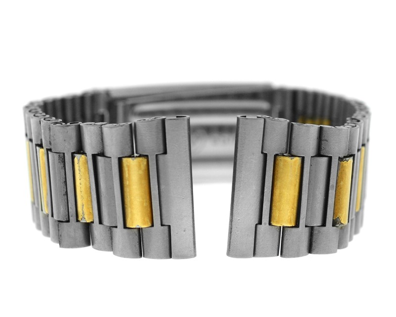 Breitling Titanium Plated Gold 20MM Folded Bracelet