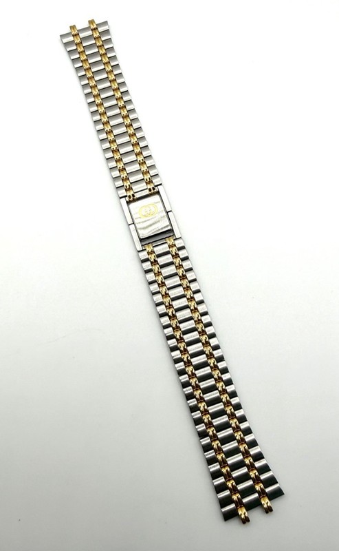 New Genuine Men’s Gucci 9000M Two-tone S/S Bracelet Band Part 106.9000.1