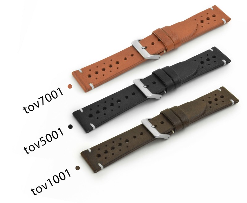 ITALIAN LEATHER WATCH STRAP TOSCANA VINTAGE 18 19, 20, 22, MM us