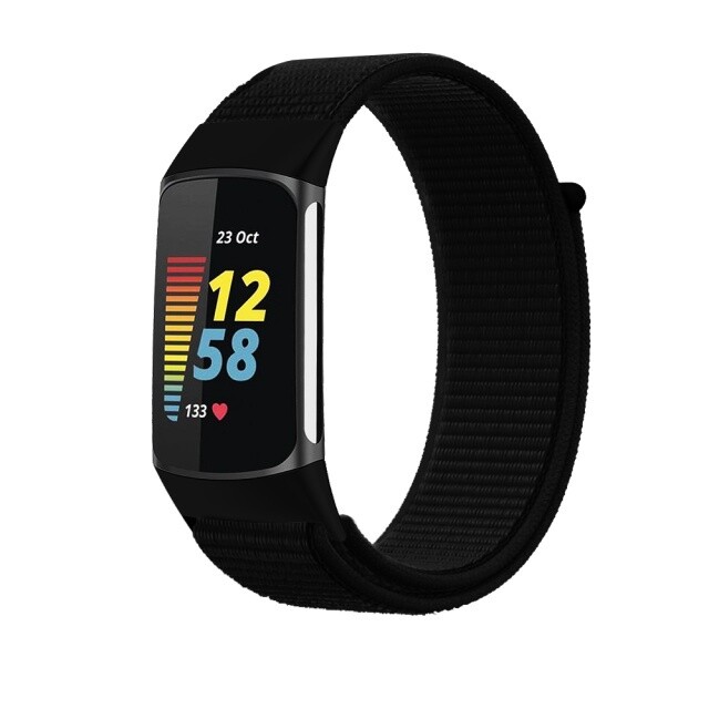 Nylon Loop Strap for Fitbit Charge6 Charge5 Sport Bracelet Wristband Correa Band