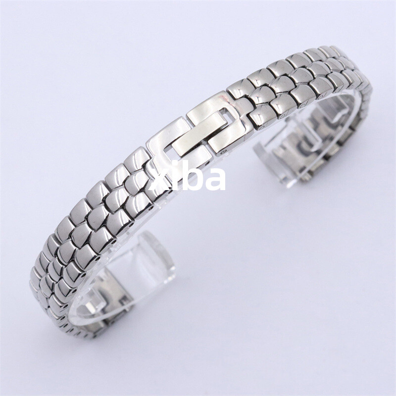 Women’s Polished Watch Band 6mm 8 10 12 14 16mm Stainless Steel Watch Strap