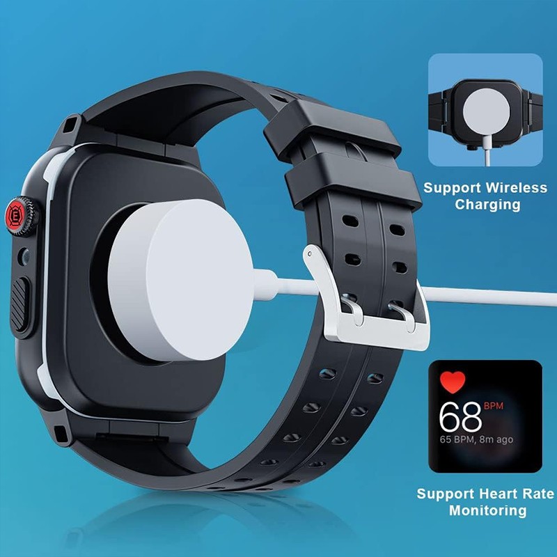 Waterproof Case With Band For Apple Watch 38/40/41/42/44/45mm &Rugged Strap IP68 gallery