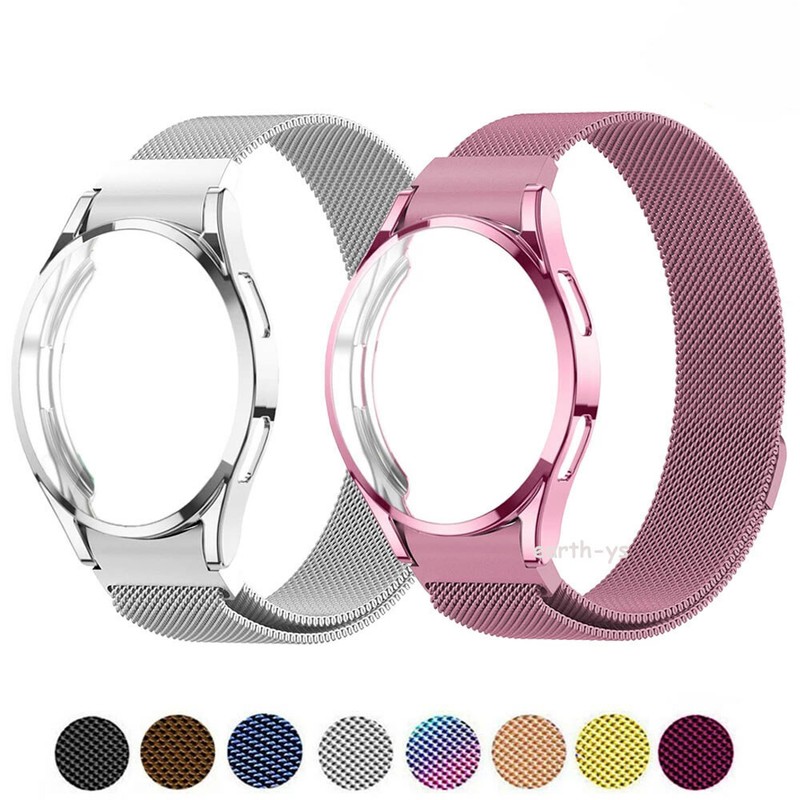 Milanese Watch Band Wrist Strap+ Case For Samsung Galaxy Watch 4 40/44mm Classic