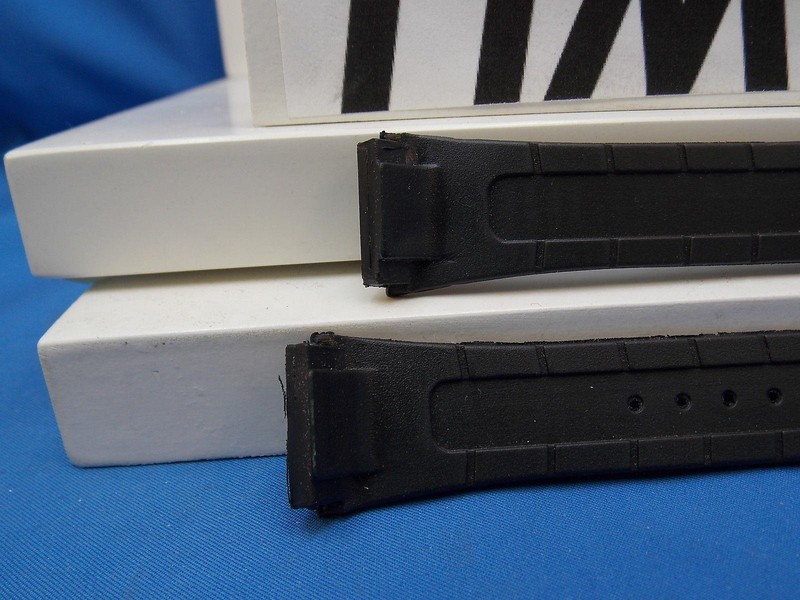 Timex Watch Band Unknown Style. Original Two-Piece Strap/Watchband/Resin 18mm gallery