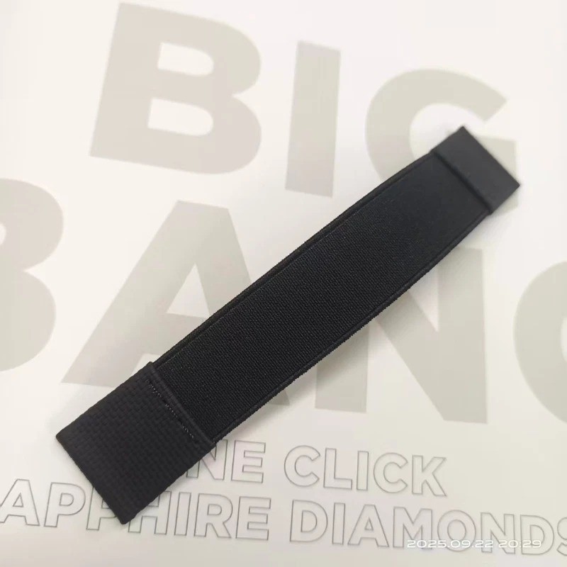 130mm Band Black Elastic Watch Strap Fits Audemars Piguet Code 11.59 15210QT