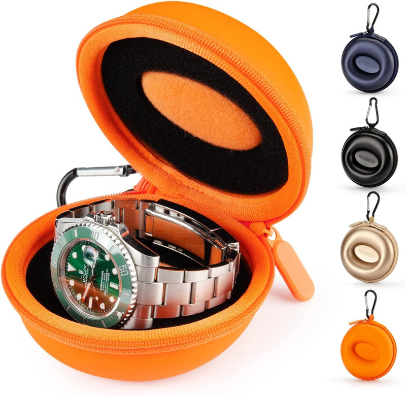 Watch Travel Case for Women: Portable Single Watch Box Organizer Travel Watch Ca