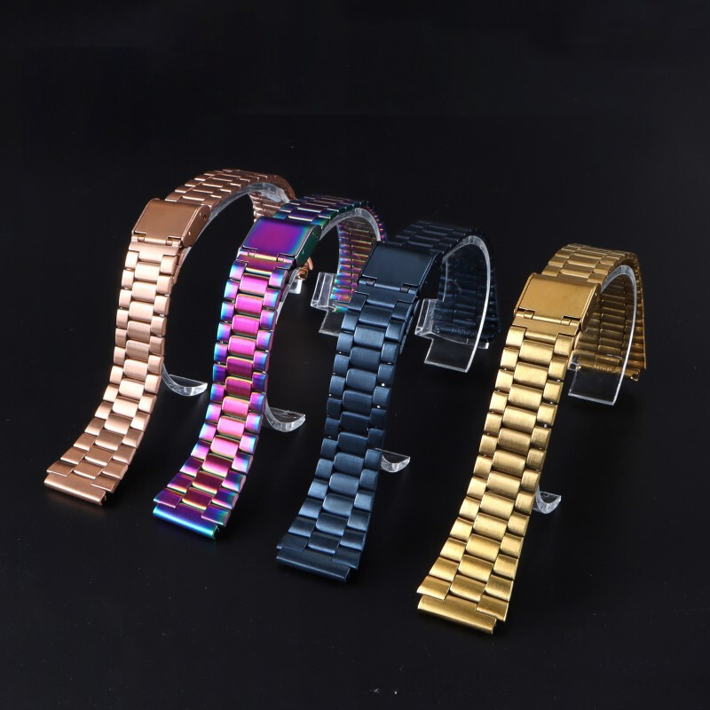 Fit Casio A158W/F91W/AE1200 Stainless Steel Watch Band 18mm Premium Metal Strap gallery