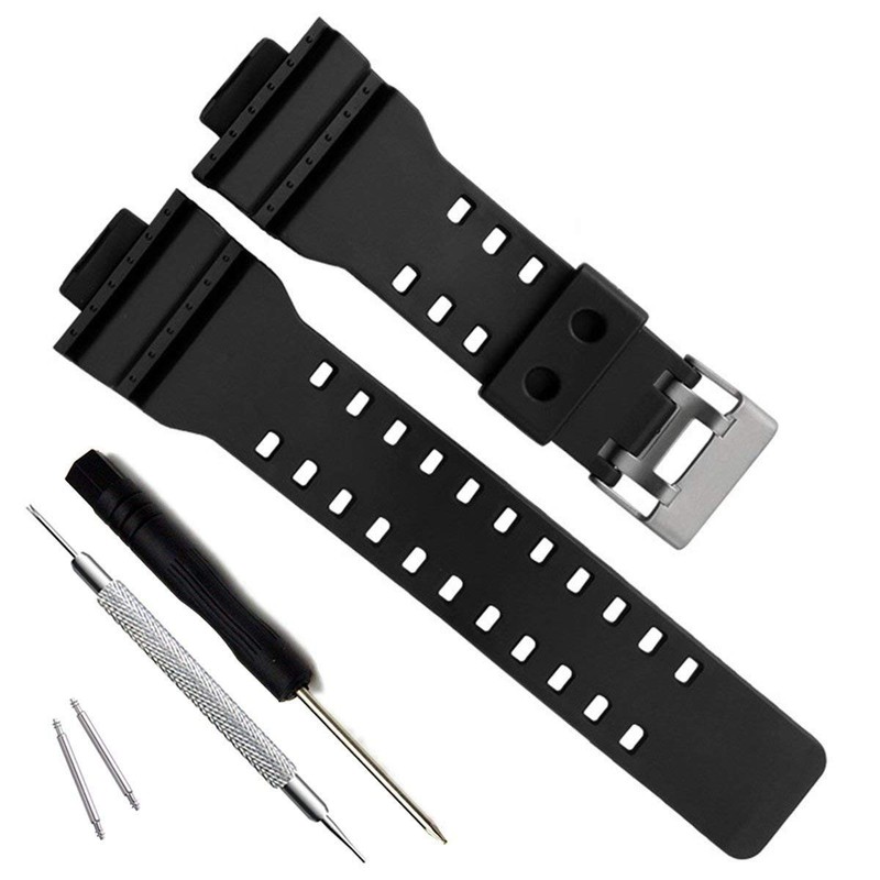 G Shock Watch Band Replacement – Black Resin Strap for Men s Casio