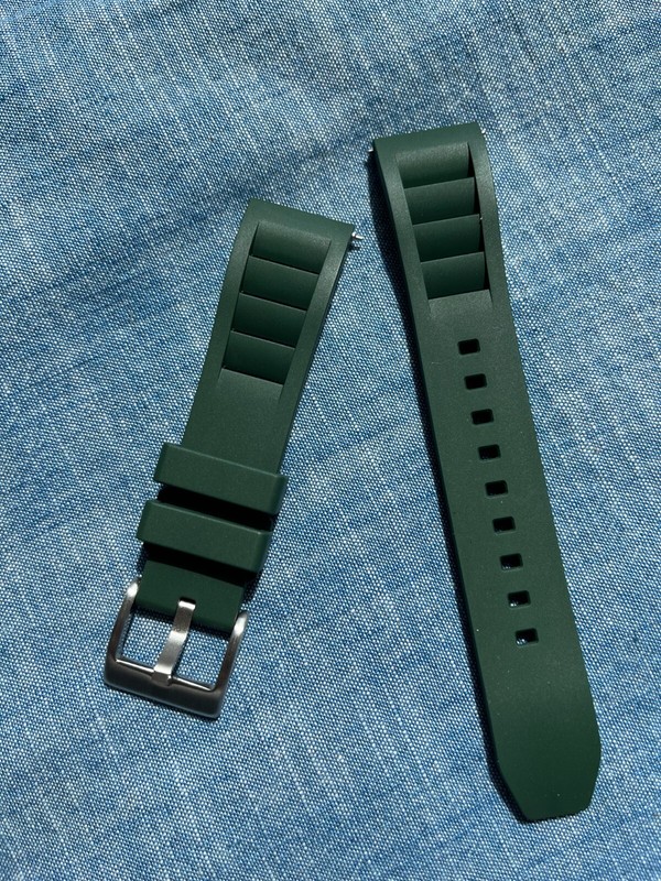 Wiscasset Watch - Premium FKM Vented / Fin Style Diver Strap (FREE SHIPPING) gallery
