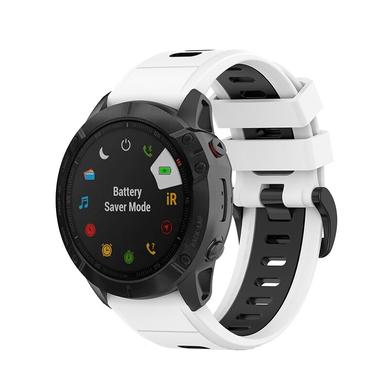 For Garmin Fenix 7X/6X Pro/5X Plus 26MM Silicone Strap Quick Release Watch Band gallery